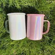 17 OZ SSM LIVE Glitter Glass Mug