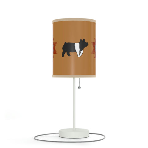 Brown Tribal Pig Lamp on a Stand