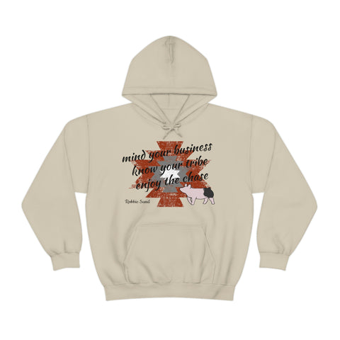 Know your tribe Robbie Sand Pig Heavy Blend™ Hooded Sweatshirt